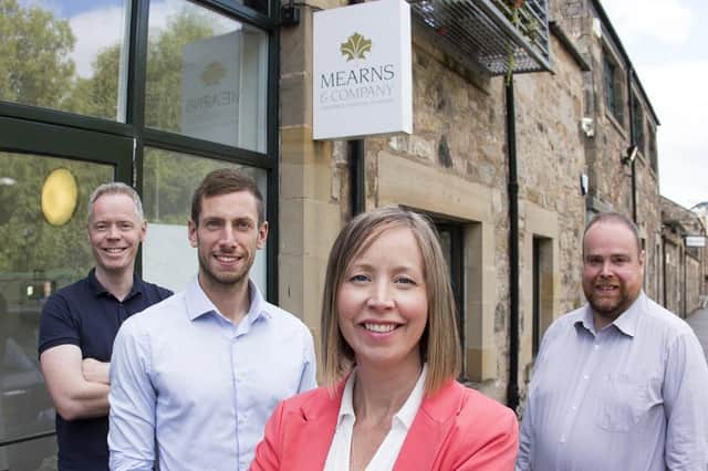 Left to right: Malcolm Steel, Graeme McInally, Catherine Bell, Graeme Brown