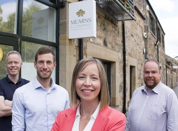 Left to right: Malcolm Steel, Graeme McInally, Catherine Bell, Graeme Brown