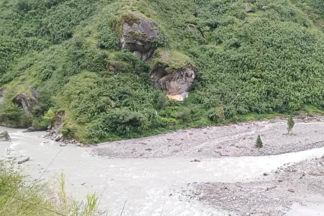 Siran taal village captured after a flood. Picture: Sing bd Gurung