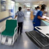 Staff on a NHS hospital ward. PIC: Jeff Moore/PA Wire