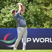 Ryan Fox tees off on the eighth hole in the first round of the Nedbank Golf Challenge at Gary Player CC in Sun City, South Africa. Picture: Stuart Franklin/Getty Images.