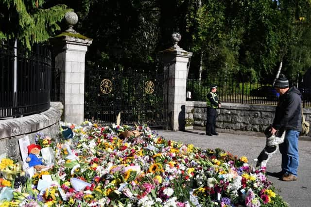 At least 5,000 people visited Balmoral Castle in the days that followed the death of Queen Elizabeth II at her Deeside estate. PIC: Michael Gillen/The Scotsman.