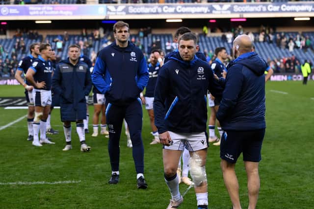Finn Russell is an injury doubt for Scotland's match against Ireland.