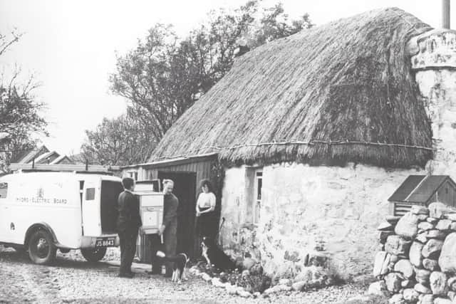 A cooker being delivered to a croft in Lochalsh in the mid-1950s. PIC: Contributed.