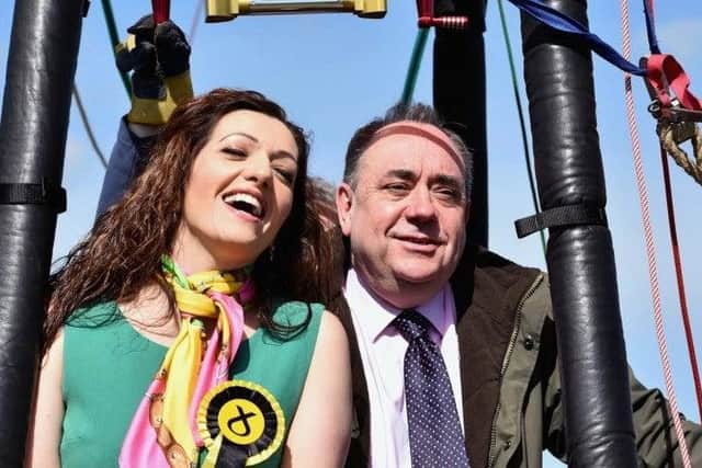 Tasmina Ahmed-Sheikh and Alex Salmond picture: Jeff J Mitchell/Getty Images