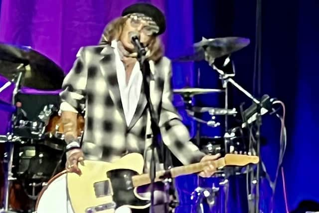 Hollywood star Johnny Depp stunned fans when he flew to from his libel trial to perform on stage with pop star Jeff Beck during a gig in Sheffield. Photo: @MrsWass25 / SWNS.