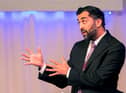 SNP leadership candidate Humza Yousaf taking part in the SNP leadership debate in Inverness on Friday