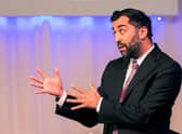 SNP leadership candidate Humza Yousaf taking part in the SNP leadership debate in Inverness on Friday