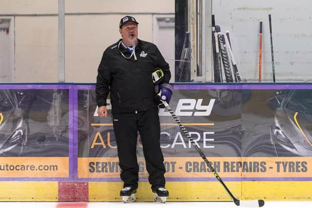 Malcolm Cameron at Glasgow Clan's pre-season training camp (Pic: Al Goold)