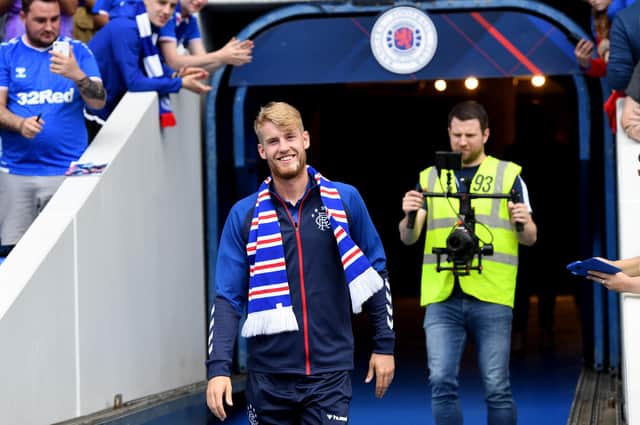Filip Helander joined Rangers in 2019 and was introduced to the crowd at half-time in a friendly v Marseille
