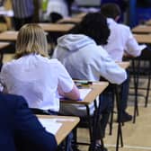 Scottish pupils sitting an exam. Image: John Devlin