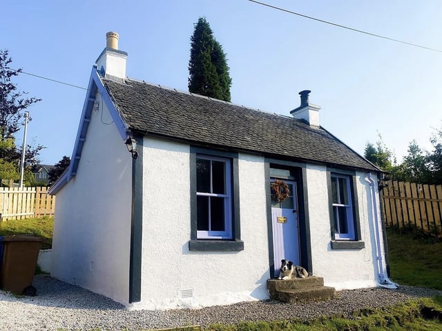 A dainty renovation dating from around 1800, Lorne Cottage is home to Ciara, Arran and their dog, Ghost.