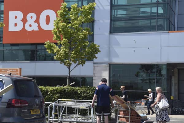 Shoppers returned to B&Q stores in Scotland during the summer following the initial lockdown as stores were classified as essential. Picture: Lisa Ferguson