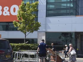Shoppers returned to B&Q stores in Scotland during the summer following the initial lockdown as stores were classified as essential. Picture: Lisa Ferguson
