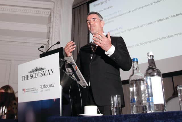 Scotsman Annual Investment Conference. Speaker Andrew Ness, co-manager of the Global Emerging Markets strategy at Franklin Templeton. Picture: Scott Louden