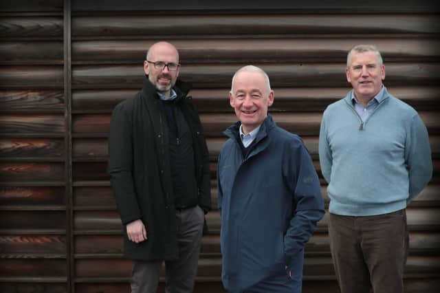 Left to right are Andrew McNeill, Chris Brinsmead and Kevin Grainger of Eos Advisory. Picture: Stewart Attwood