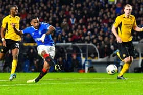 Alfredo Morelos scores in a Europa League match against Young Boys at Ibrox in December 2019. The Swiss club are among the potential opponents for Rangers in next season's Champions League qualifiers. (Photo by Rob Casey / SNS Group)