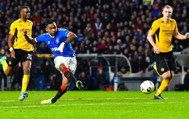 Alfredo Morelos scores in a Europa League match against Young Boys at Ibrox in December 2019. The Swiss club are among the potential opponents for Rangers in next season's Champions League qualifiers. (Photo by Rob Casey / SNS Group)