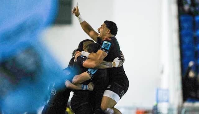 Sione Tuipulotu captained Glasgow Warriors for the first time and was able to celebrate a victory. (Photo by Craig Williamson / SNS Group)
