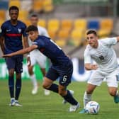 Israel's Under-21 midfielder Oscar Gloukh has been linked with Celtic. (Photo by VLADIMIR SIMICEK/AFP via Getty Images)