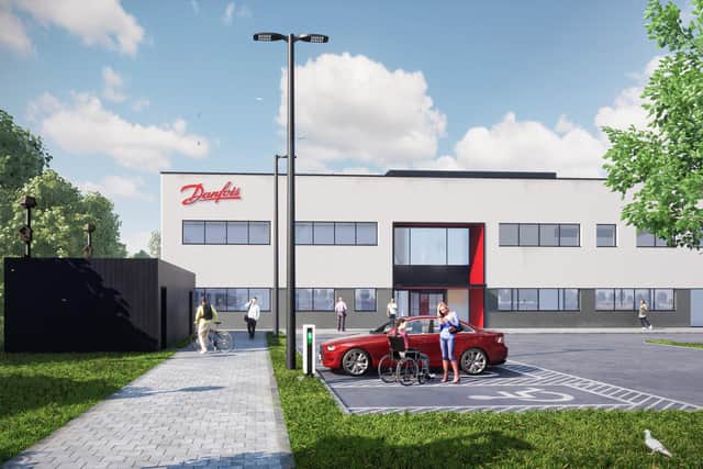 The new Danfoss facility at Shawfair Business Park has received planning permission and should be operational next year.