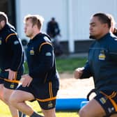 Australian prop Harry Lloyd, centre, will join Edinburgh from Brumbies on a short-term deal.