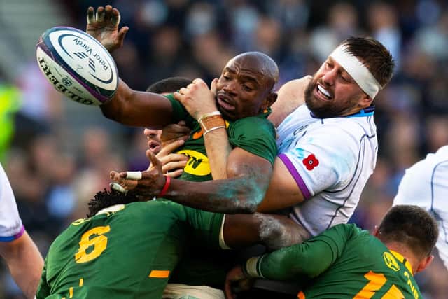 South Africa beat Scotland at BT Murrayfield in November. Will they come to Edinburgh on Six Nations duty in the future? (Photo by Ross Parker / SNS Group)