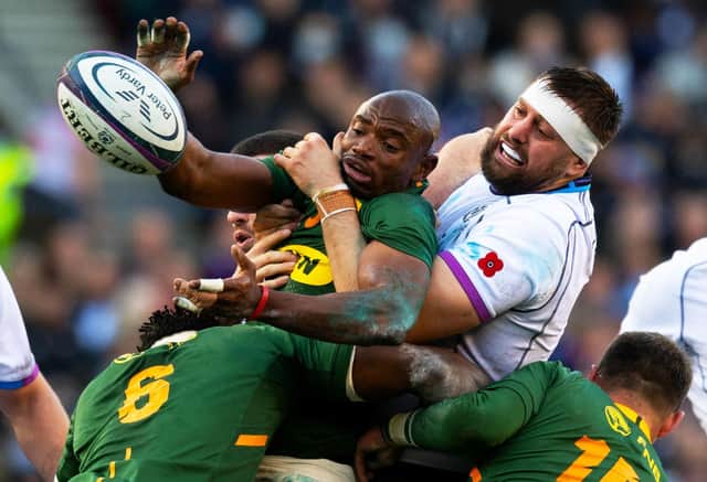 South Africa beat Scotland at BT Murrayfield in November. Will they come to Edinburgh on Six Nations duty in the future?  (Photo by Ross Parker / SNS Group)