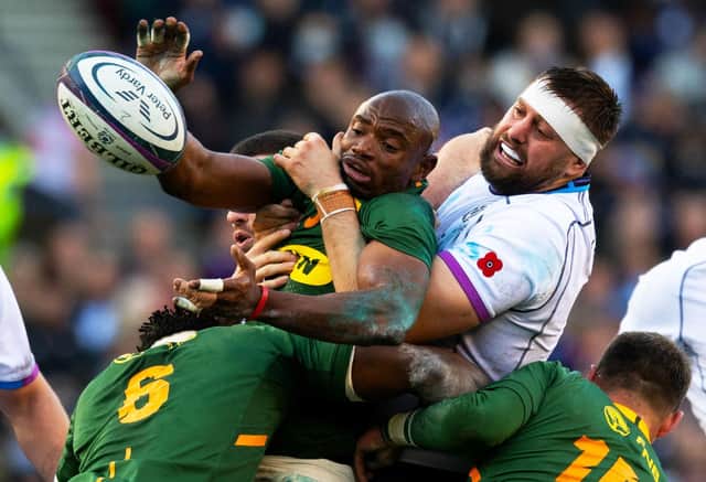 South Africa beat Scotland at BT Murrayfield in November. Will they come to Edinburgh on Six Nations duty in the future? (Photo by Ross Parker / SNS Group)