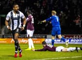 Jon Pbika scored a crucial goal the last time he faced Hearts. (Photo by Craig Williamson / SNS Group)