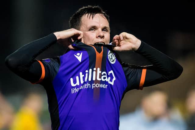 Dundee United's Lawrence Shankland at full time of Saturday's 2-0 defeat against Livingston (Photo by Ross Parker / SNS Group)