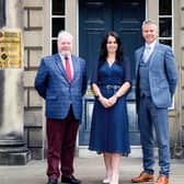 The three Edinburgh focused directors with chartered accountancy firm Douglas Home & Co. L-R: Alan Drummond, Sheryl Macaulay, Darren Thomson. Picture: Ian Georgeson Photography