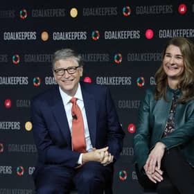 Melinda and Bill Gates have announced they are separating after 27 year-long marriage (Photo by LUDOVIC MARIN/AFP via Getty Images).