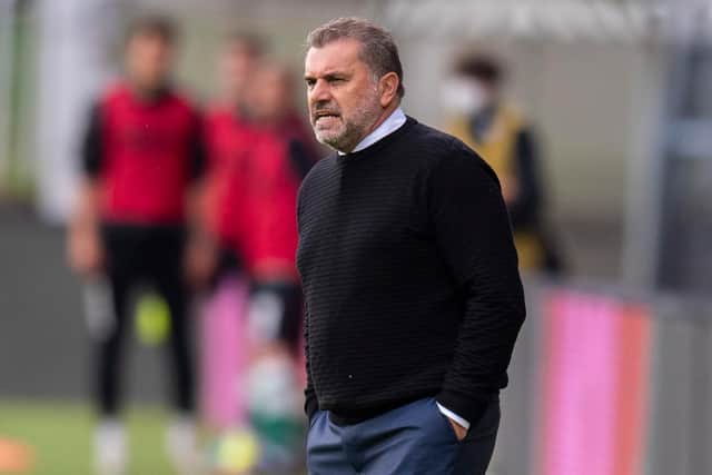 Celtic manager Ange Postecoglou on the touchline during the 4-2 win over Jablonec (Photo by Vlastimil Vacek / SNS Group)