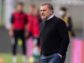 Celtic manager Ange Postecoglou on the touchline during the 4-2 win over Jablonec (Photo by Vlastimil Vacek / SNS Group)