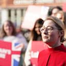 New Labour MP Gen Kitchen after being declared winner in the Wellingborough by-election, in a mixed week for the party.