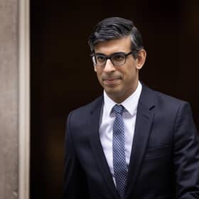 Rishi Sunak departs Downing Street ahead of the weekly Prime Minister's Questions in the House of Commons. Picture: Dan Kitwood/Getty Images