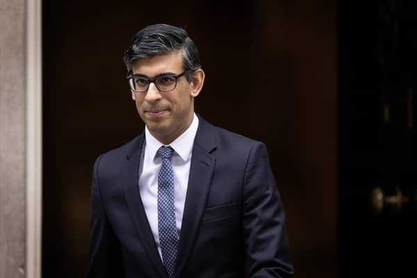 Rishi Sunak departs Downing Street ahead of the weekly Prime Minister's Questions in the House of Commons. Picture: Dan Kitwood/Getty Images