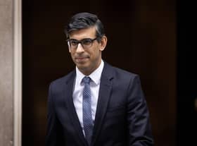 Rishi Sunak departs Downing Street ahead of the weekly Prime Minister's Questions in the House of Commons. Picture: Dan Kitwood/Getty Images