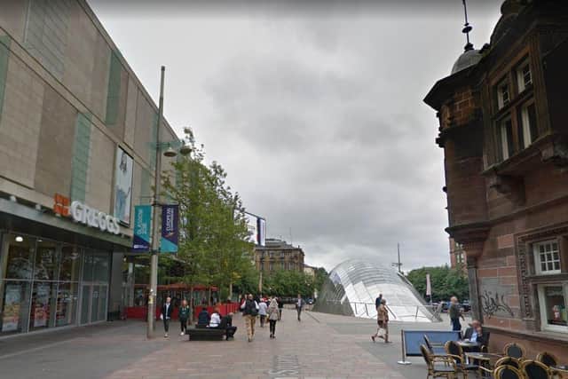 Man taken to hospital after daytime stabbing in Glasgow's St Enoch Square