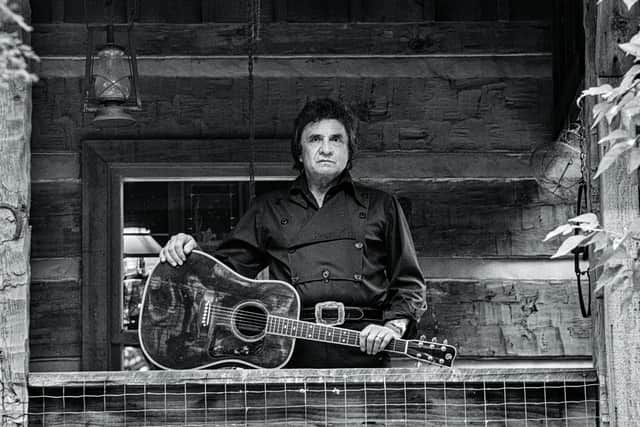 Johnny Cash, Cash Cabin, Hendersonville, Tennessee, May 1987 PIC: Alan Messer