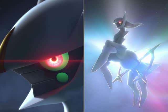 Arceus is a Normal-type, equine Pokémon that is the main face of the upcoming game. Photo: Nintendo.