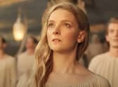Morfydd Clark as Galadriel in The Lord of the Rings: The Rings of Power (Amazon Prime Video)