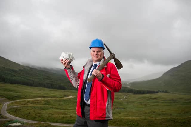 Scotgold Resources, which is behind the development of a precious metals mine near Tyndrum, is headed by chief executive Richard Gray.