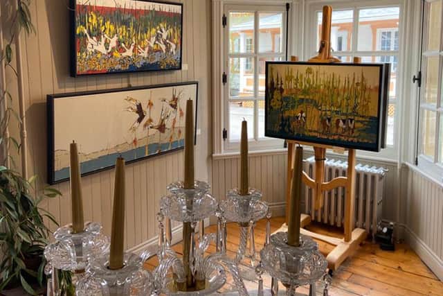 Original and afforadable artwork at Galerie Art et Style, Baie St-Paul. Pic: PA Photo/Sean Coyte.