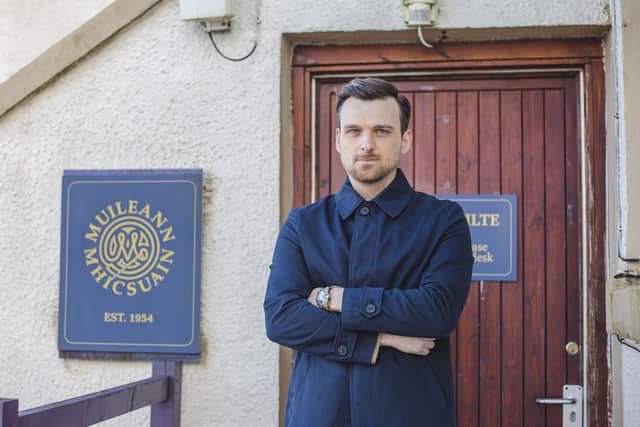 Fredrik Malte Petersen plays Norwegian tycoon Johan Furseth in the new six-part Gaelic drama series An Clò Mòr. Picture: Fiona Rennie