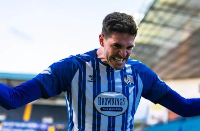 Kyle Lafferty could return to Ayrshire, six months after leaving Kilmarnock.  (Photo by Roddy Scott / SNS Group)
