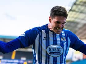 Kyle Lafferty could return to Ayrshire, six months after leaving Kilmarnock.  (Photo by Roddy Scott / SNS Group)