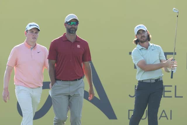 Bo MacIntyre played in one of the featured groups with Adam Scott and Tommy Fleetwood in the opening two rounds in Dubai. Picture: Andrew Redington/Getty Images.