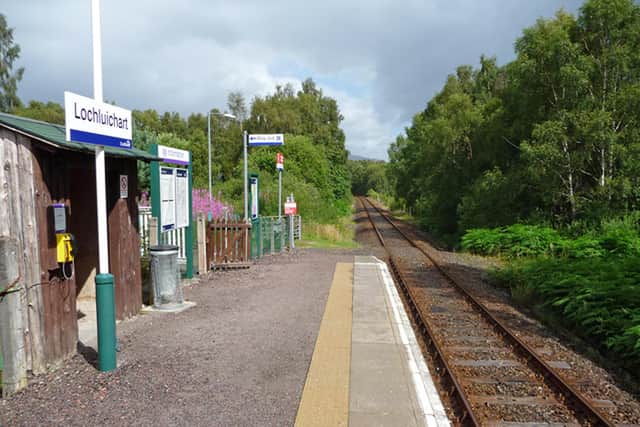 Lochluichart Station has been named as the quietest in Scotland. PIC: www.geograph.org.